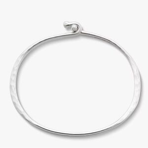 James Avery Hammered Hook On Bracelet - Silver